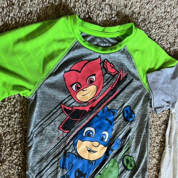 BNWOT PJ Masks raglan/athletic graphic tees for toddler boy in size 4T/4!! - Picture 3 of 6